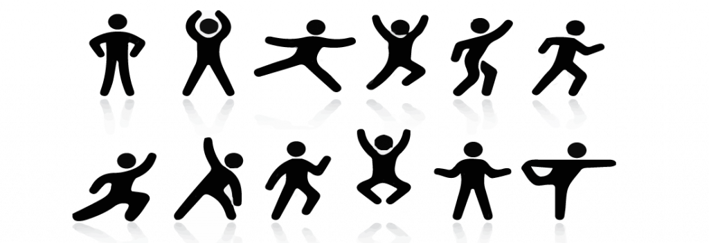 Dancing people illustration