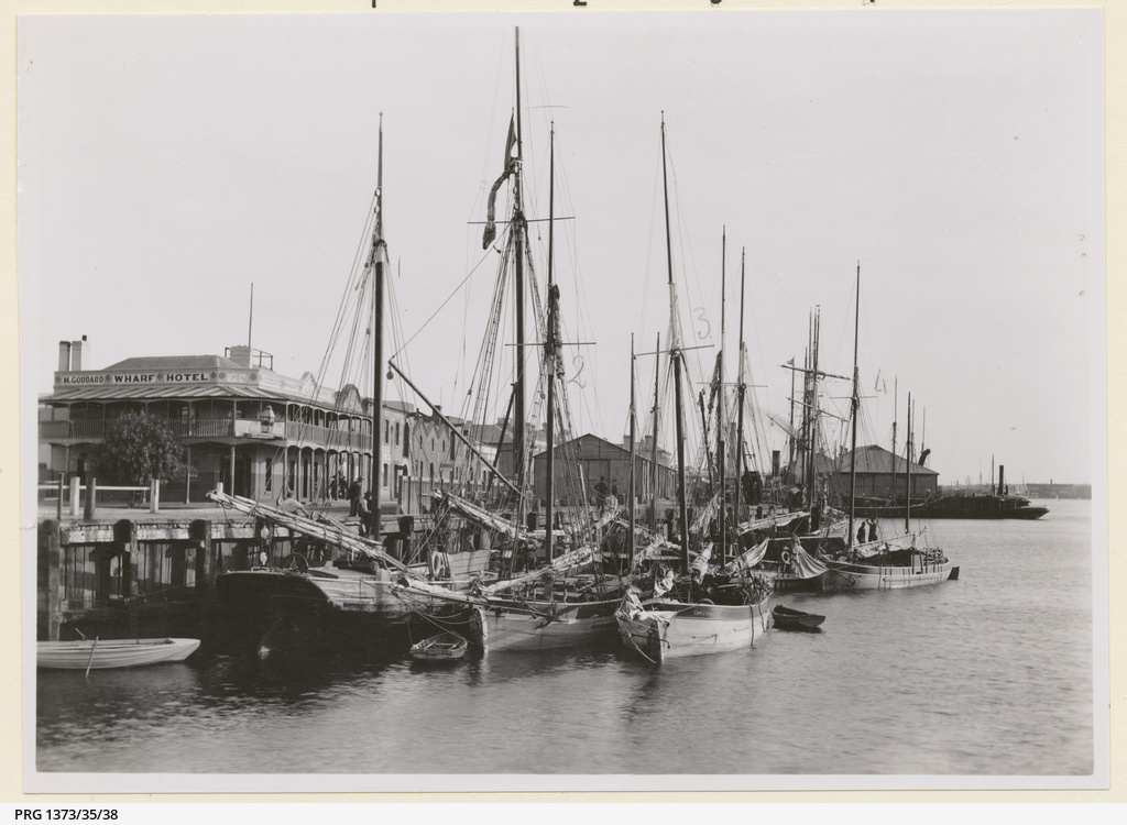 The 'John Lewis', 'Buck', 'Tam O'Shanter' and 'Evening Star' at Port Adelaide The 'John Lewis', 'Buck', 'Tam O'Shanter' and 'Evening Star' at Port Adelaide